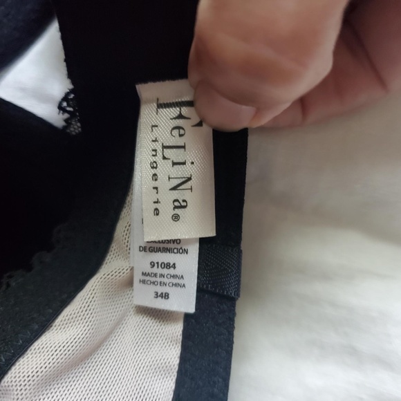 Felina Black Strapless Bra - Size 34B - Picture 5 of 5